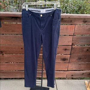 Charter Club Navy Striped Modern Fit Pants